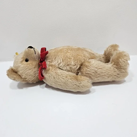 Steiff Plush Honey Cream Colored Jointed Teddy Bear 0201/41 Germany 15" - Picture 11 of 12